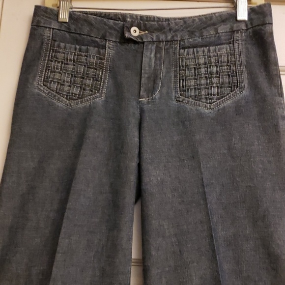JEANS LONDON WIDELEG BLUE JEANS SIZE 2 - Picture 3 of 8